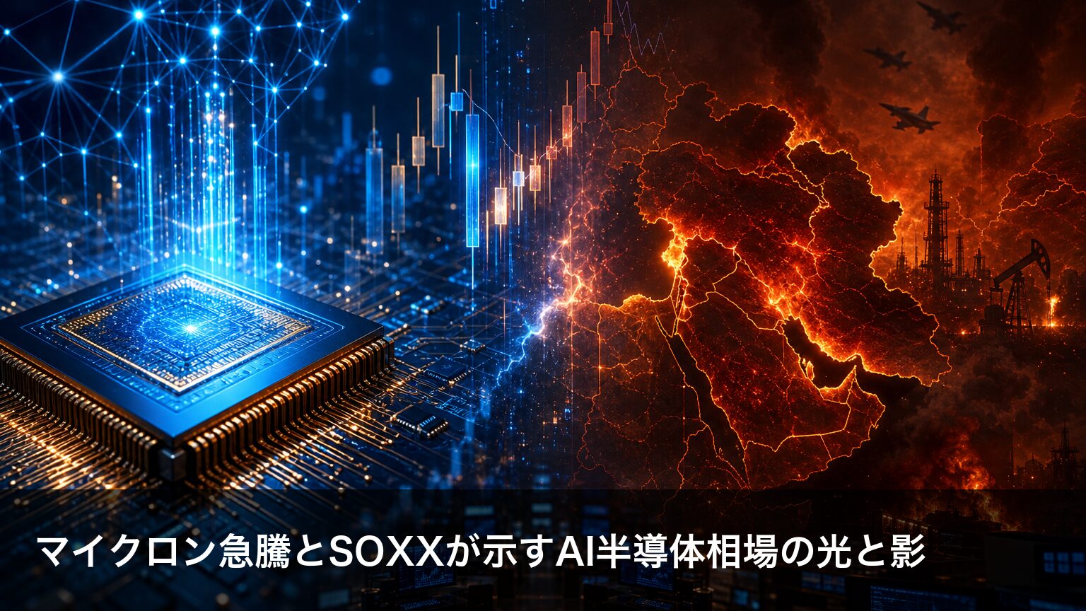 マイクロン急騰とSOXXが示すAI半導体相場の光と影